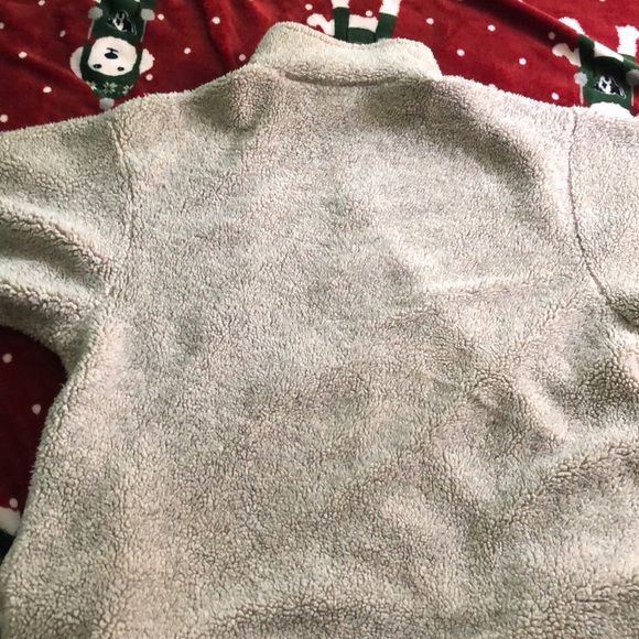 Oversized 1/4 zip teddy bear fur jacket - Picture 3 of 5